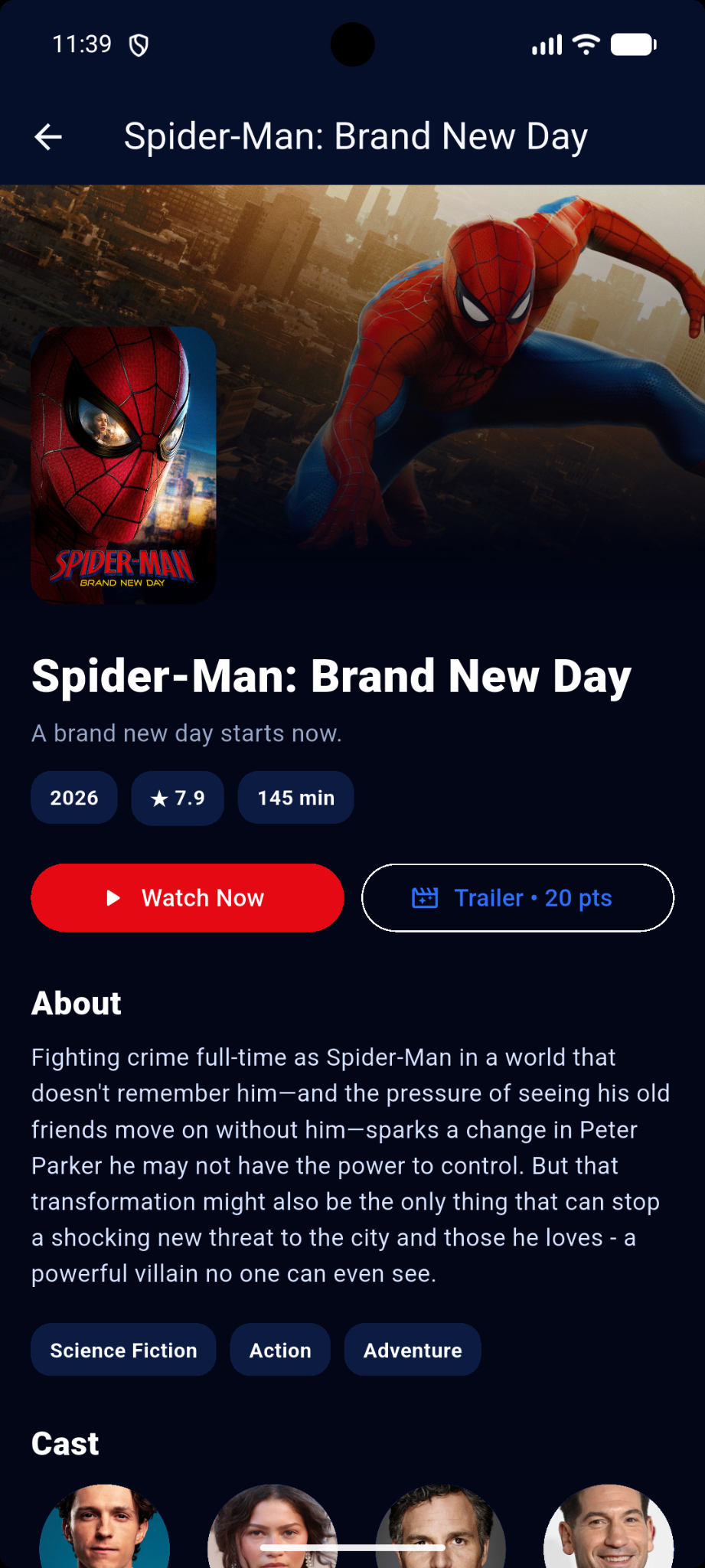 Xuper TV title details screenshot